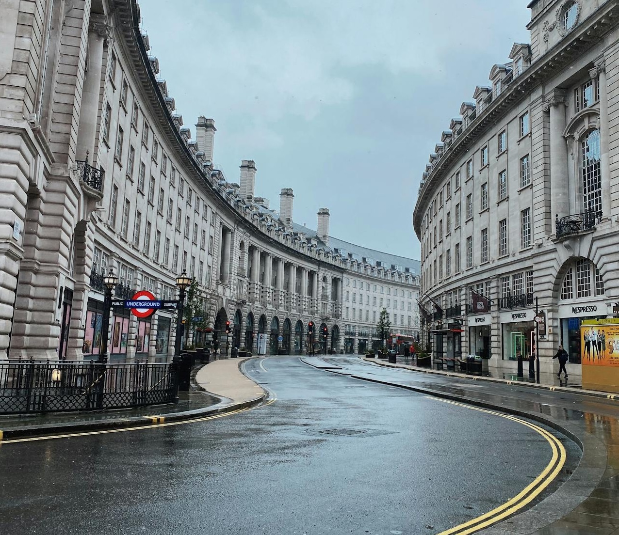 View of a London tube station